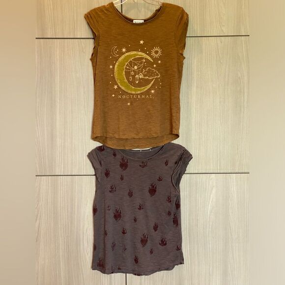 FRAYED Brand Cap Sleeve T-shirts Size Small - Picture 1 of 12